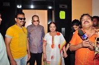 Krishna Watching Srimanthudu Movie at Prasad Lab